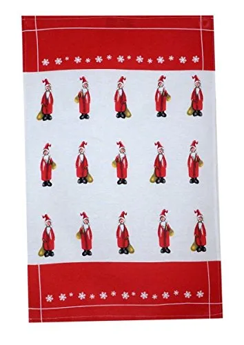 Kracht Baumwoll Geschirrtuch, Druck Nikolaus, Format 45/70 cm