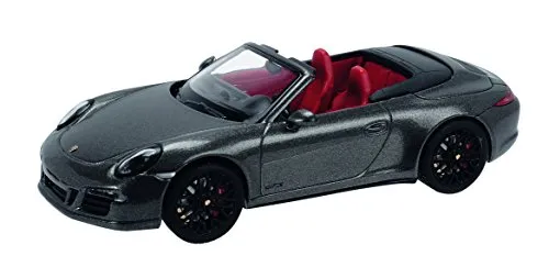 Schuco 450757700 - Porsche 911 GTS Carrera Cabrio, grau metallic