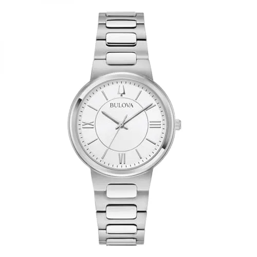 Bulova Damenuhr Classic Lady 32mm 96L334, silber, ysilver