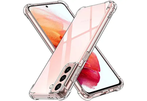 CoolGadget Handyhülle Anti Shock Rugged Case für Samsung Galaxy S22 6,1 Zoll, Slim Cover Kantenschutz Schutzhülle für Samsung S22 Hülle Transparent