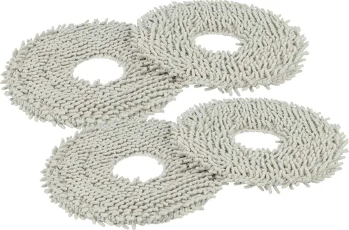 vhbw 4x Wischtuch kompatibel mit Dreame L40 Ultra Wischroboter, Putzroboter - Mopptuch, Wischmopp-Pad - 4x Wischpad