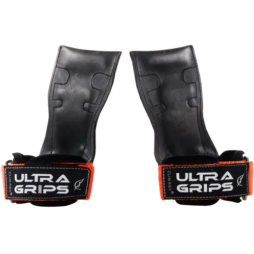 Climaqx Ultra-Grips Zughilfen für Kraftsport - Kraftsport-Zubehör mit flexiblen anti-rutsch Gummi für mehr Kontrolle und weniger Verletzungsrisiko. Ideal für effektives Fitnesstraining und Muskelwachstum.