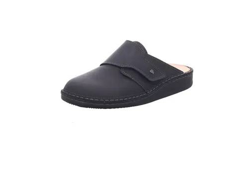 Finn-Comfort Amalfi MARINE ANTIK Herren - Blau - 44 - Funktionelle Herren-Pantolette von FinnComfort in Blau. Mit verstellbarem Klettverschluss und flexiblem Korkfußbett für individuellen Komfort. Ideal für entspannte Stunden zu Hause.