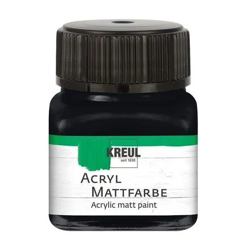 Kreul Acryl Mattfarbe Schwarz 20 ml 100 ml / 12,45 Euro