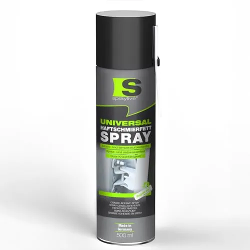 Spraytive 1 x 500 ml Universal Haftschmierfett-Spray – Schmierfett & Kriechöl für Auto, Gelenke, Lager & Scharniere – hochviskoses Sprühfett, Seilfett & Polfett, Korrosionsschutz - Made in Germany