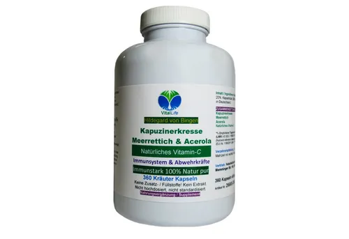 Immunstark Kapseln für das Immunsystem - Multivitaminpräparate & Mineralien mit Kapuzinerkresse, Meerrettich und Acerola. Natürliche Vitalstoffe und Antioxidantien für starke Abwehrkräfte, ohne Zusatzstoffe und in bester Rohkostqualität.