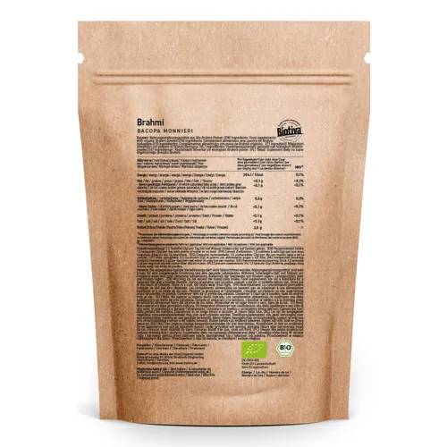 Brahmi Pulver Bio 250g Biotiva (47,96 EUR/kg)