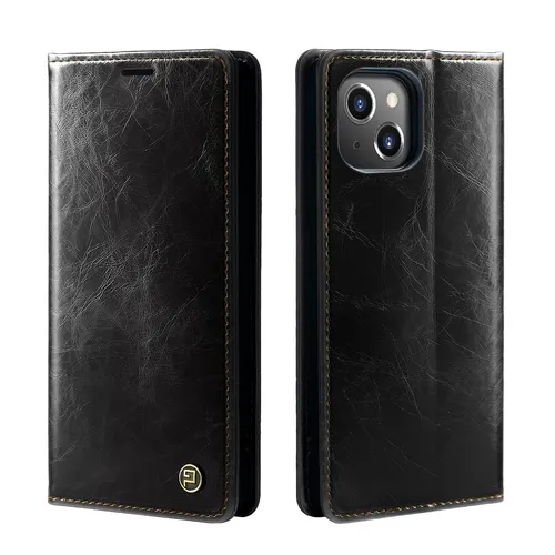 Handy Hülle für Apple iPhone 15 Plus Handyhülle Case Klapphülle RFID Schwarz