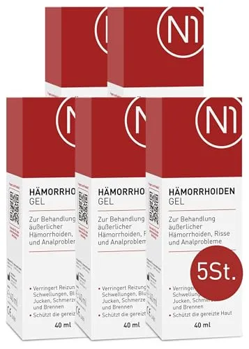 N1 Hämorrhoiden Gel 200 ml - Kühlendes Gel für Analbeschwerden - N1 Hämorrhoiden Gel bietet eine angenehme Kühlung und sorgt für Linderung bei Reizungen und Beschwerden im Analbereich. Ideal für die tägliche Anwendung zur Unterstützung der Pflege.