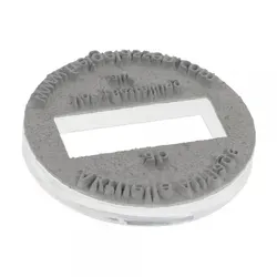 Textplatte Trodat Printy 46130 - 30 mm, 6 Zeilen, exzellente Gravur- und Abdruckqualität mit selbstklebendem Design und Ersatzstempelkissen