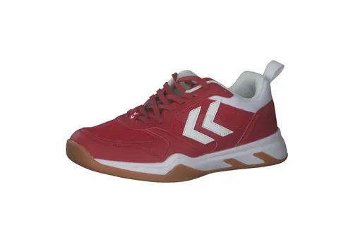 hummel TEIWAZ 2.0 Icon Hallenschuh rot, 36 Herren - Hallenschuhe mit robuster Gummisohle für optimalen Halt und Flexibilität, perfekt für Indoor-Sportarten.