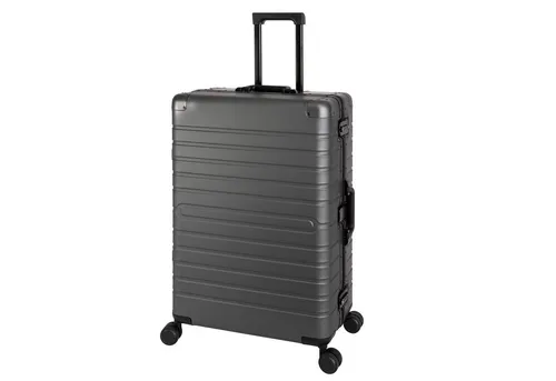 Travelhouse Hartschalen-Trolley Oslo - Robuster Aluminium Koffer mit 4 Rollen - Koffer aus eloxiertem Aluminium, extrem leicht und bruchsicher. Mit 102 Litern Volumen und TSA-Schlössern für Sicherheit auf Reisen.