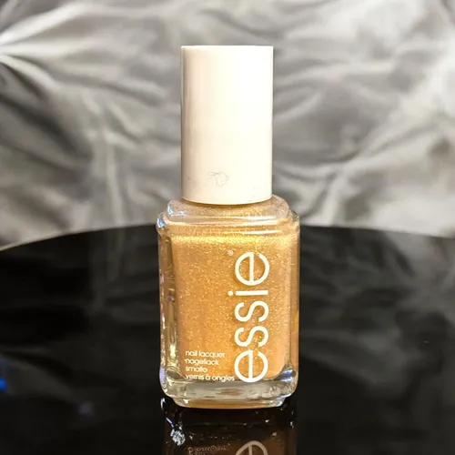 essie Nagellack Farbe. 570 MANI THANKS Gold Glitzer 13,5 ml