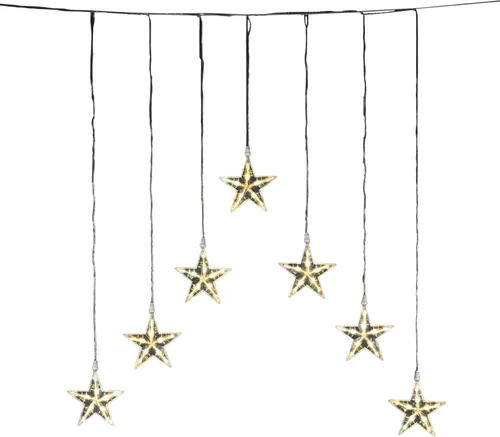 Konstsmide LED Lichtervorhang mit 7 Sternen von Konstsmide