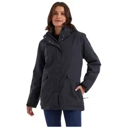 KILLTEC Damen Funktionsjacke, blau (navy), Gr. 42 - Sportliche Funktionsjacke, wasserdicht und atmungsaktiv mit abnehmbarer Kapuze, ideal für Outdoor-Aktivitäten und wechselhaftes Wetter.