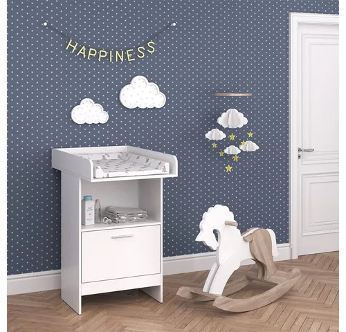 Vicco Wickelkommode Leo, Weiß, 60 x 103 cm in weiß von Vicco