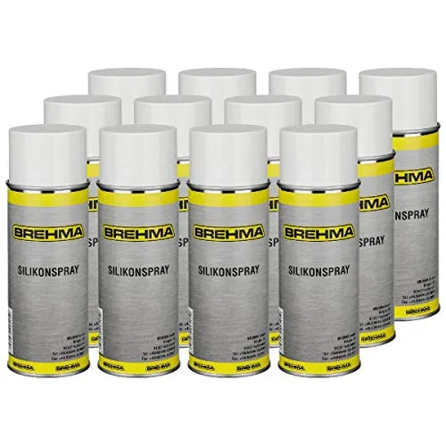 12x Silikonspray Schmiermittel Schmierstoff Siliconespray Gleitmittel Spray 400 ml