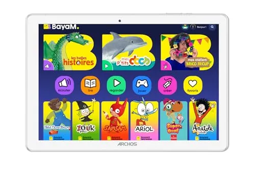 ARCHOS T101 KID 10.1 FHD IPS Kinder-Tablet WLAN 4 GB RAM 64 GB Speicher Standhülle inklusive Lern-App