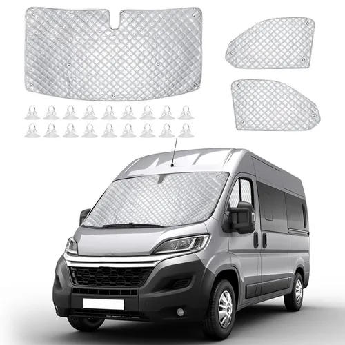Thermo Windschutzscheibenabdeckung 3-teilig für Fiat Ducato X250/290, Peugeot Boxer, Citroën Jumper 2006-2025