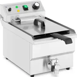Royal Catering Fritteuse RCPSF 9ETH - 3000 W, 9 L - Fritteusen für Gastronomie – Hochleistungs-Elektro-Fritteuse mit 9 l Kapazität und Kaltzone für perfekte Frittierergebnisse ohne verbrannte Reste. Ideal für Restaurants und Foodtrucks.