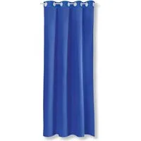 Bestgoodies Dekoschal Ellen Ösen Blickdicht 140 cm x 175 cm Blau 2er Pack