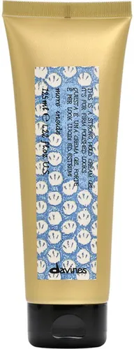 Davines Strong Hold Cream Gel 125ml - Haarstyling-Produkt für starken Halt, ideal für glänzende Wet-Looks und mehr Sprungkraft bei kurzen Haaren. Trocknet schnell und hinterlässt keine Rückstände.