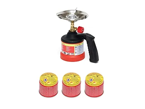 Rothenberger Industrial Gas Camping Kocher Scout + C 200 ILL 1500004212 - Kocher-Zubehör für Camping, Haushalt und Garten. Ausgestattet mit ILL Sicherheitssystem zur Leckagenbegrenzung für maximale Sicherheit beim Kochen.