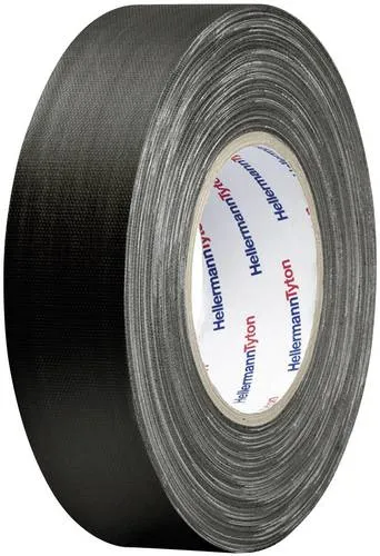 HellermannTyton HTAPE-TEX-BK-19x50 712-00504 Gewebeklebeband HelaTape Tex Schwarz (L x B) 50 m x 19 mm 1 St.