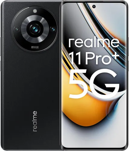 realme 11 Pro+ 5G - 200MP Kamera & 120Hz Display - Simlockfreies Handy mit 200MP OIS SuperZoom Kamera, 120Hz Curved Vision Display und 100W SUPERVOOC Charge für blitzschnelles Aufladen.