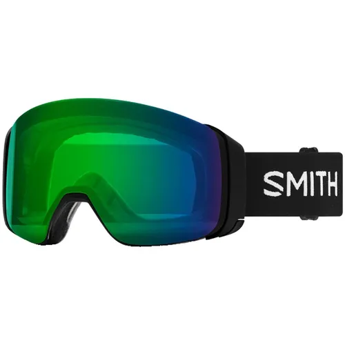 Smith 4D MAG Skibrille - Black 22 Chromapop Green Mirror - Herren & Unisex Skibrillen mit innovativem MAG-Scheibenwechselsystem für schnellen Austausch. ChromaPop-Technologie verbessert Sicht und Kontrast für ein optimales Fahrerlebnis.