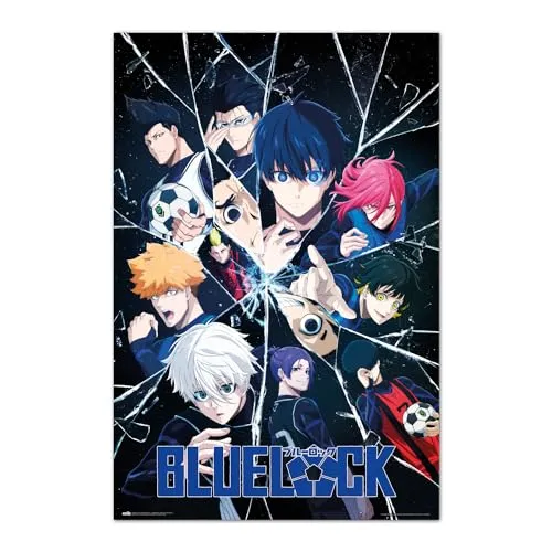Grupo Erik Poster Bluelock Kunstdruck - Deko Wohnzimmer oder Deko Schlafzimmer - Deko Zimmer - Größe 61 x 91 - Offizielle Lizenz