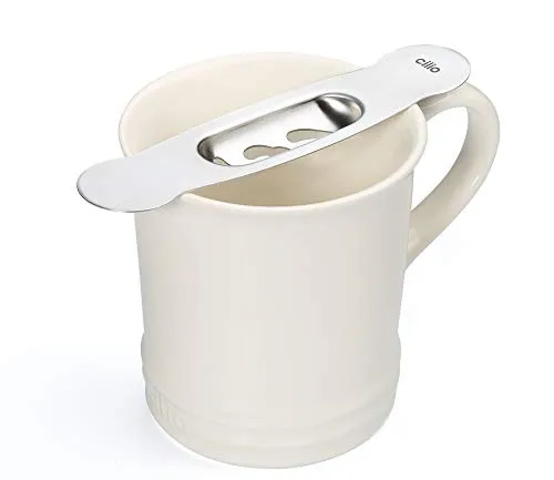 Cilio Mini-Feuerzangenbowle, Tasse + Feuerzange in silber von Cilio