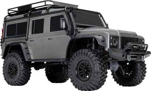 Traxxas TRX-4 Land Rover Defender Silber - Offroad Crawler - RC Crawler im Maßstab 1:10 mit Allradantrieb und brushed Motor für unvergessliche Offroad-Abenteuer. Ideal für Modellbau-Enthusiasten!