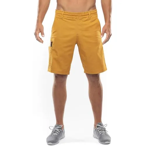 Chillaz M Neo Shorty Gelb-Orange - Schnelltrocknende Bequeme Herren Klettershorts, Größe XL - Farbe Curry