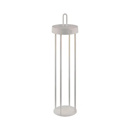 JUST LIGHT Stehlampe ANSELM - Dimmfunktion, LED, Warmweiß, Akkuleuchte - Standleuchten mit IP44 Schutz, ideal für Innen- und Außenbereich. Genießen Sie bis zu 7 Stunden warmweißes Licht, stufenlos dimmbar mit Touchdimmer für perfekte Atmosphäre.