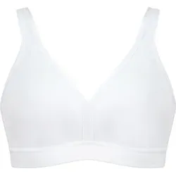 NATURANA BH Athleisure Soft Bra Weiß Baumwolle B 95 Damen - Funktionsunterwäsche - Bügelloser Soft BH aus 95% Baumwolle für höchsten Tragekomfort und Bewegungsfreiheit, ideal für Sport und Alltag.