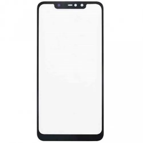Glas Vorderseite Für XIAOMI REDMI NOTE 6 PRO, Außenbildschirm, Farbe Schwarz