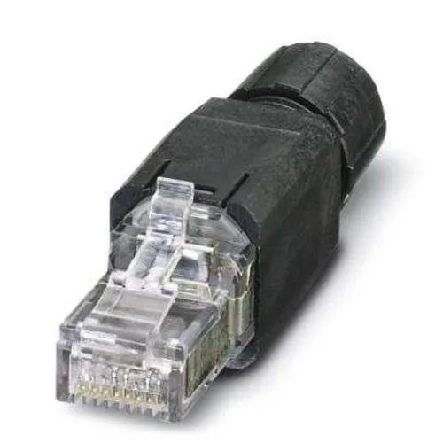 Phoenix Contact VS-08-RJ45-5-Q/IP20 BK RJ45-Steckverbinder CAT5 1658008 Stecker, gerade Polzahl Sensoren 8 Schwarz 1St.