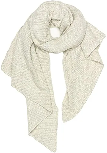 Caspar SC507 großer super weicher Damen XL Winter Schal mit schrägen Enden, Farbe:beige, Größe:One Size