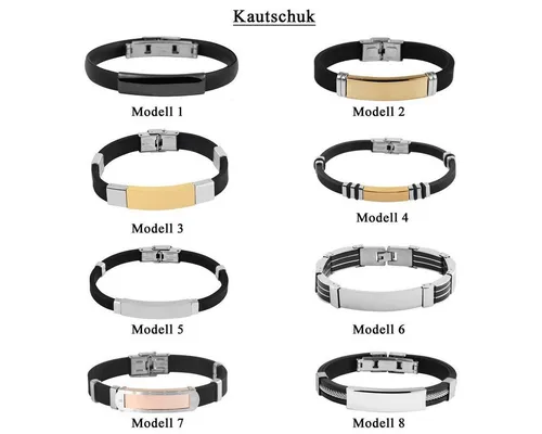 Brillibrum Armband Armband Edelstahl Partnerarmband Freundschaftsarmbänder Armreif Unisex