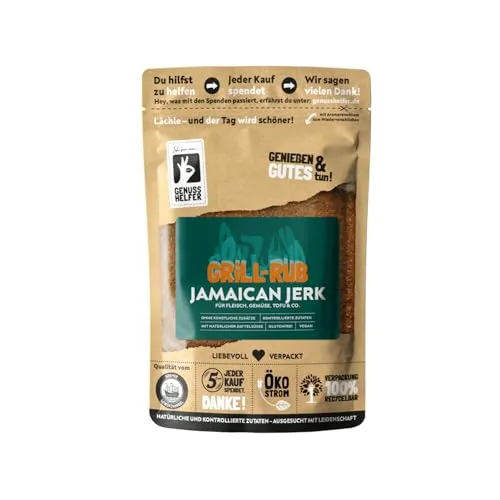 Bremer Gewürzhandel Jamaican Jerk Rub, ideal für Hähnchen, würzig-scharfer Grillrub, 200g