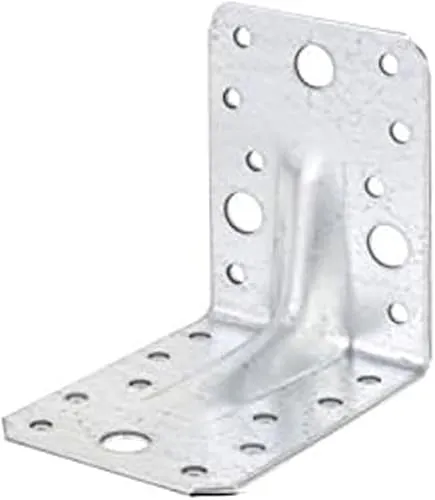 Winkelverbinder 90 x 90 x 65 x 2,5 mm für Schwerlast mit Sicke Steg Winkel - 10 Stück