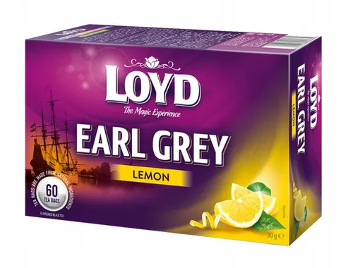 Loyd Earl Grey Zitrone Schwarzer Tee 80 Teebeutel