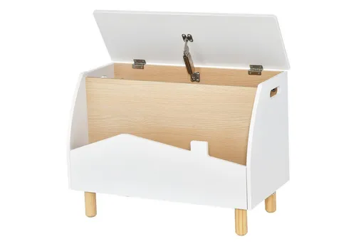 COSTWAY Spielzeugtruhe Kinderregal, aus Holz, 60 x 30 x 44 cm