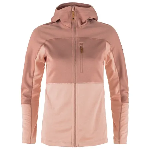 Fjällräven Damen Abisko Trail Jacke - Größe L, rosa - Wanderjacken, bequeme Fleecejacke im femininen Schnitt aus teilweise recyceltem Material, ideal für umweltbewusste Outdoor-Aktivitäten