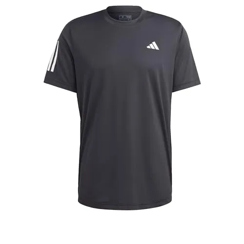 Adidas Herren Club 3-Stripes Tennis Tee, Black, S