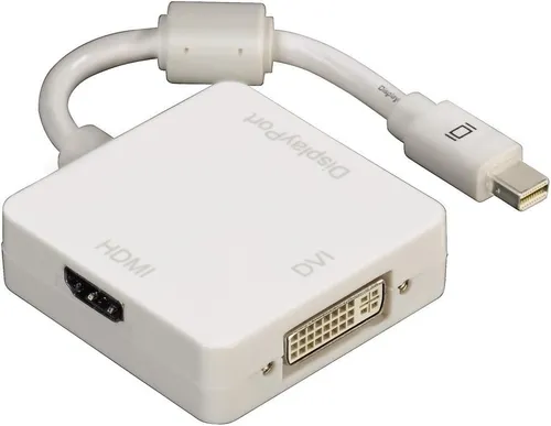 Hama 3 In 1 Adapter Für Mini-DisplayPort Und DVI-D/DMI Kupplung
