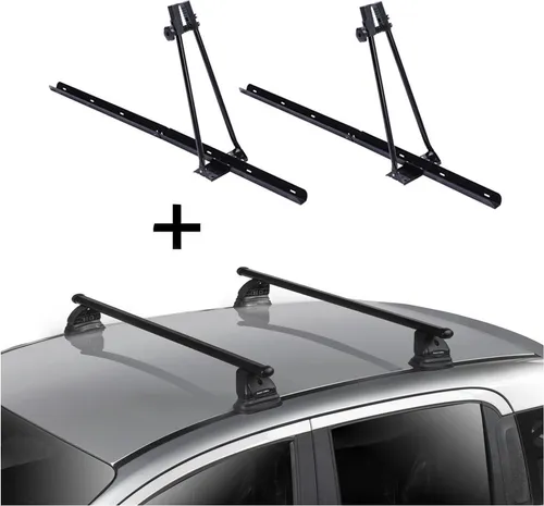 2x Fahrradträger ORION + Dachträger VDP EVO Stahl kompatibel mit für VW Caddy IV 3-5 Türer ab 2015