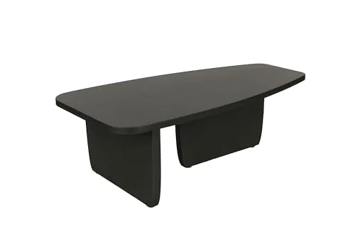 Couchtisch Bolt, schwarz, 115 cm - Massivholz Couchtisch Bolt in modernem Design, aus hochwertigem schwarz lackiertem Akazienholz. Ideal für stilvolle Wohnräume.