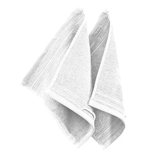 Erwin Müller Seiftuch Heidelberg 2er- Pack 100% Baumwolle weiß Größe 30x30 cm - leichte Qualität, saugstark, schnelltrocknend, kompakt - ideal für Sport, Strand, Reisen (weitere Farben)